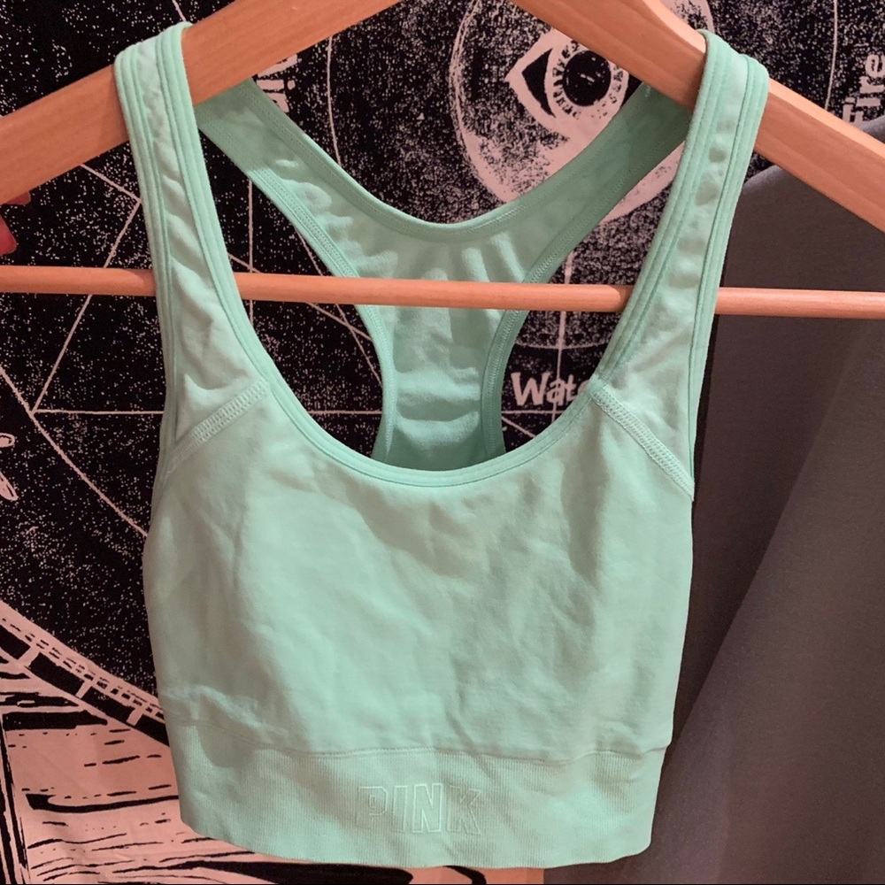 Victoria’s Secret PINK green bralette sports bra